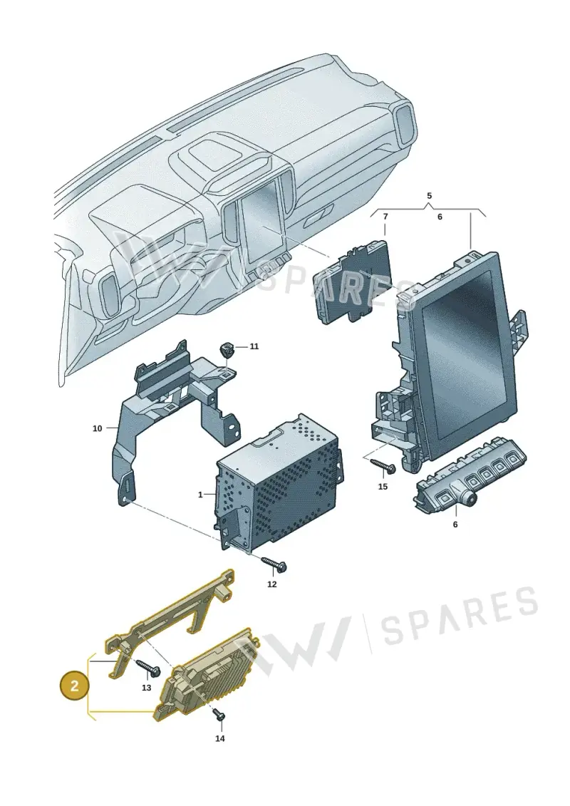 2HJ035820FB — Volkswagen Amarok (2022-2025) diagram 2hb035100, position 2