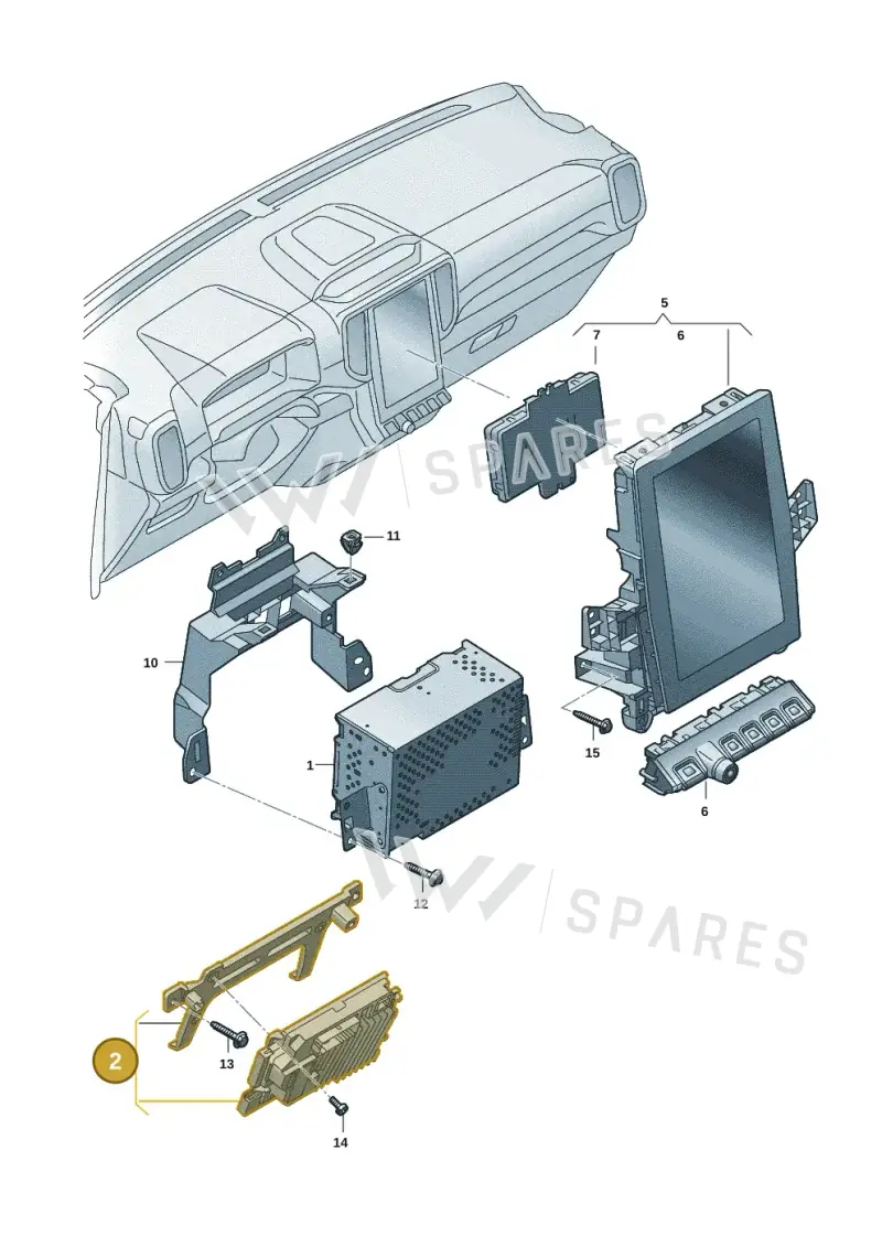 2HJ035820JG — Volkswagen Amarok (2022-2025) diagram 2hb035100, position 2