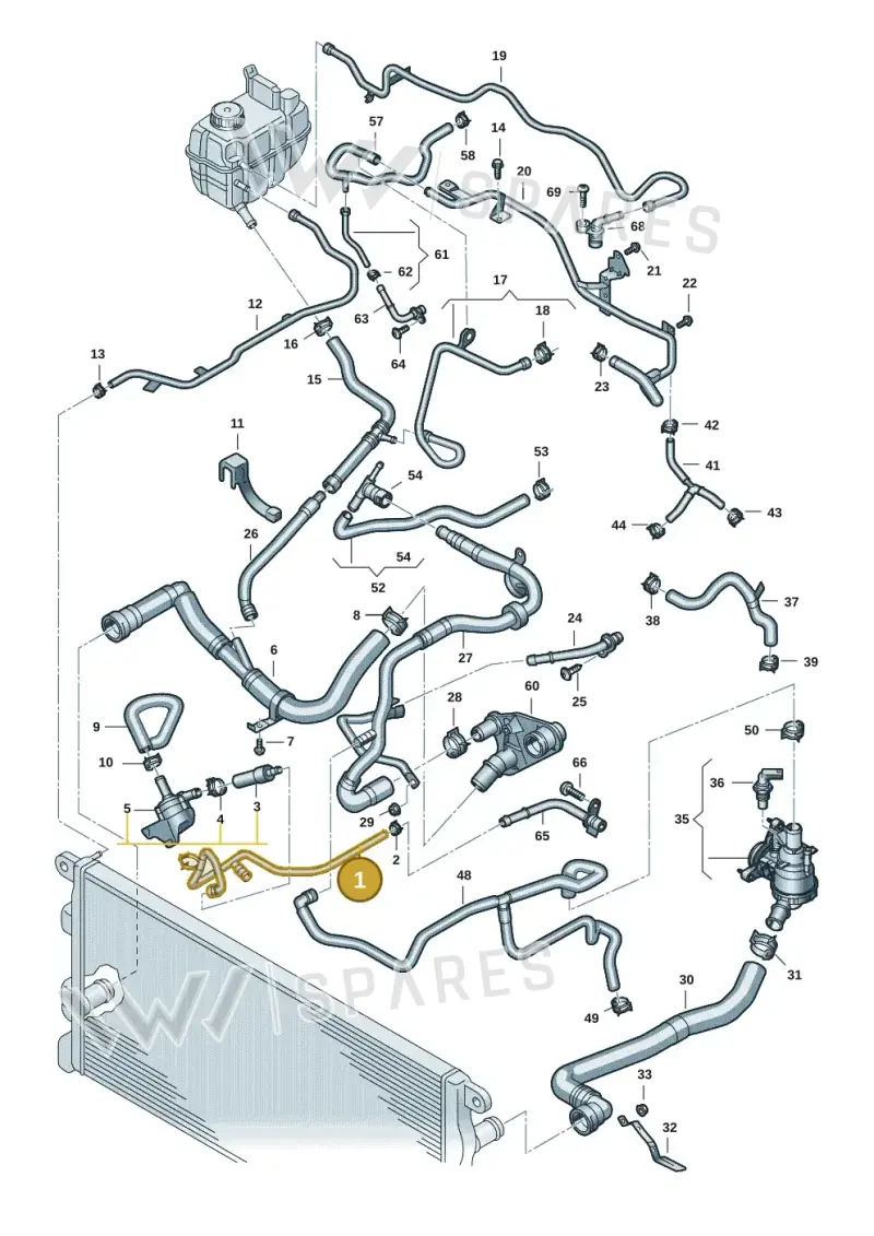 2HJ121055F — Volkswagen Amarok (2022-2025) diagram 2hb122000, position 1
