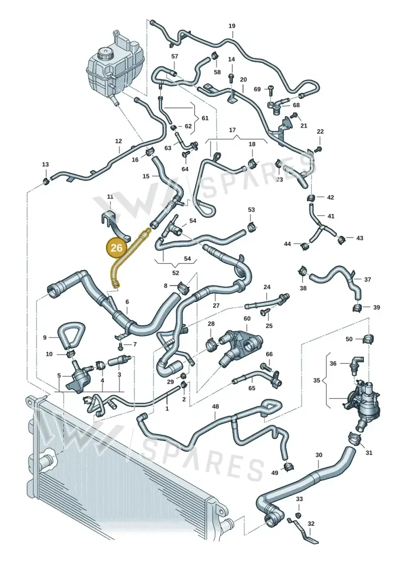 2HJ121057J — Volkswagen Amarok twin cab (2022-) diagram 2hb122000, position 26