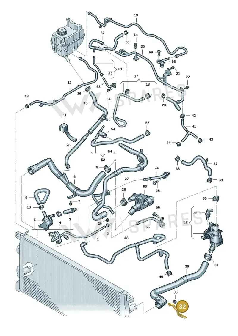 2HJ121120B — Volkswagen Amarok twin cab (2022-) diagram 2hb122000, position 32