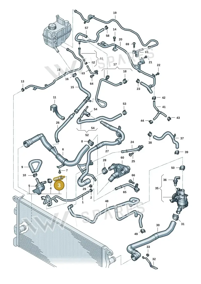 2HJ121123A — Volkswagen Amarok (2022-2025) diagram 2hb122000, position 3