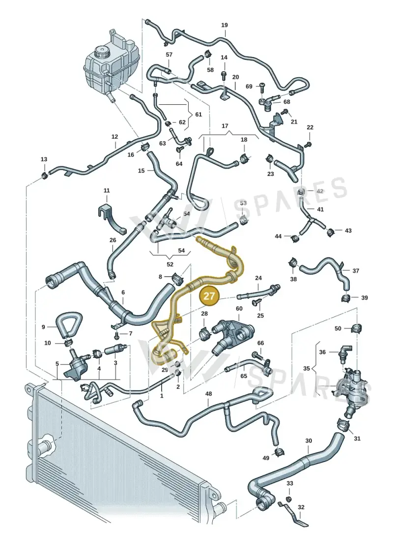 2HJ121140D — Volkswagen Amarok (2022-2025) diagram 2hb122000, position 27