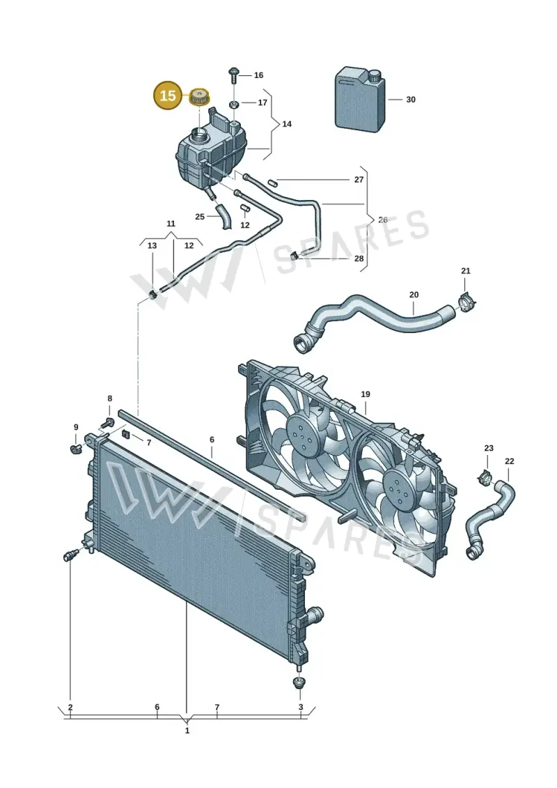 2HJ121321 — Volkswagen Amarok twin cab (2022-) diagram 2hb121420, position 15