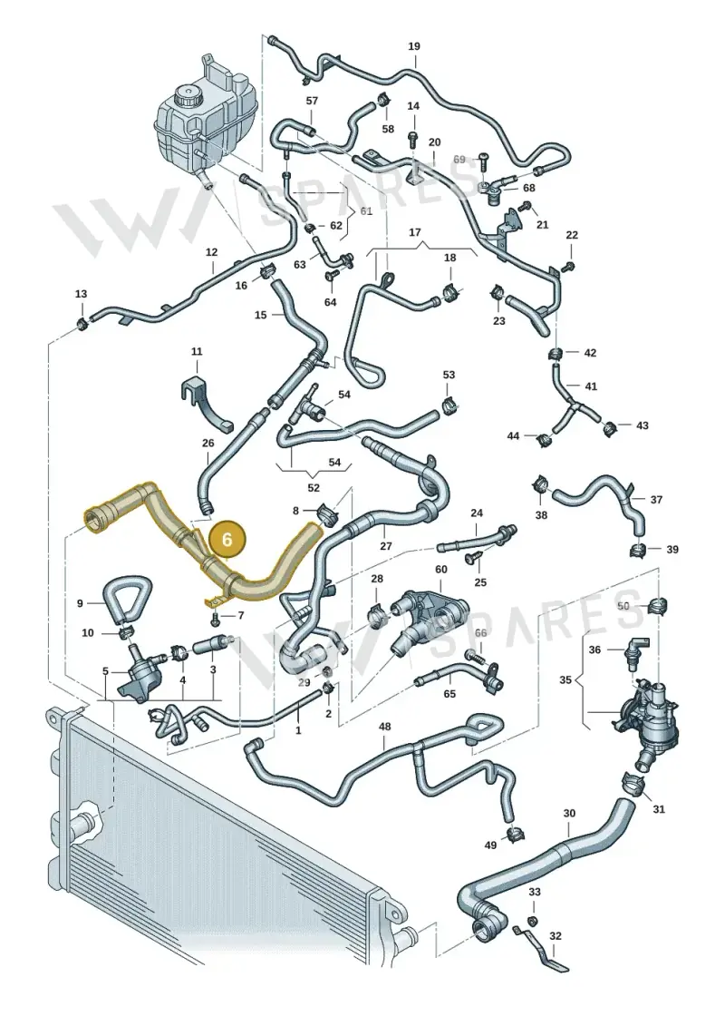 2HJ122051J — Volkswagen Amarok (2022-2025) diagram 2hb122000, position 6