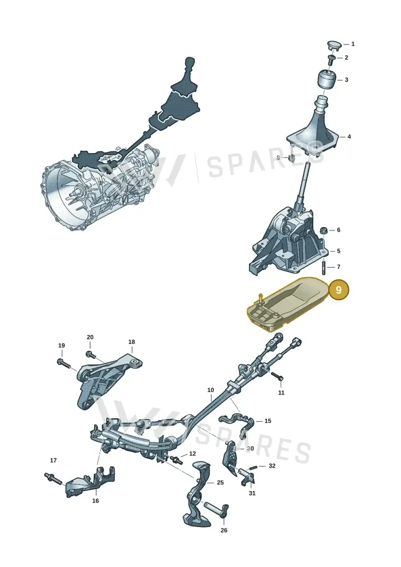 2HJ321432 — Volkswagen Amarok twin cab (2022-) diagram 2hb711300, position 9