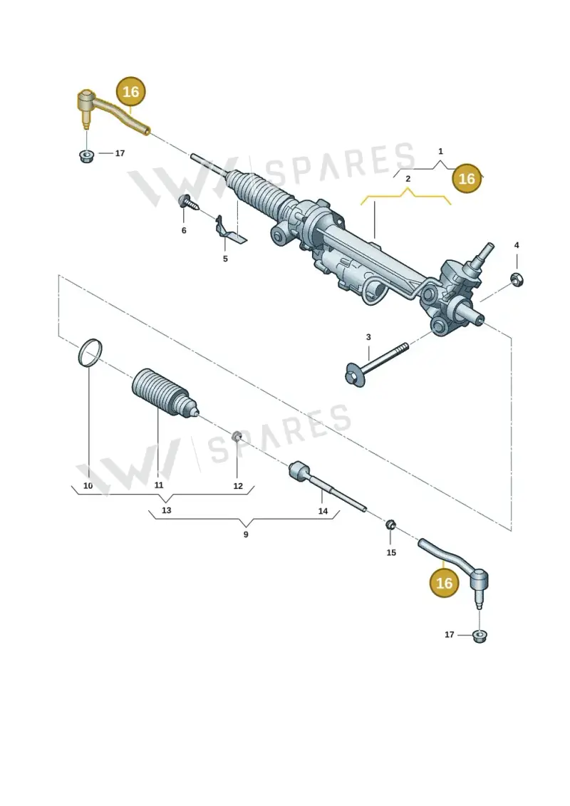 2HJ422811C — Volkswagen Amarok twin cab (2022-) diagram 2hb423350, position 16