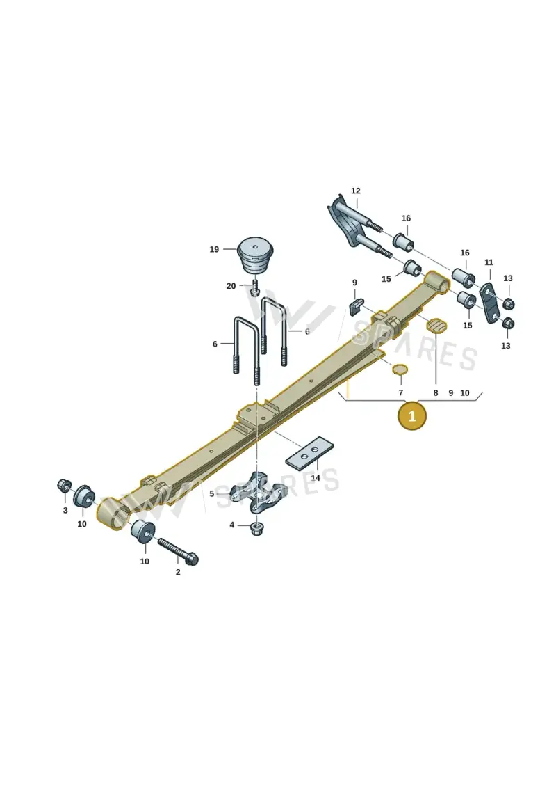 2HJ511115AE — Volkswagen Amarok (2022-2025) diagram 2hb511500, position 1