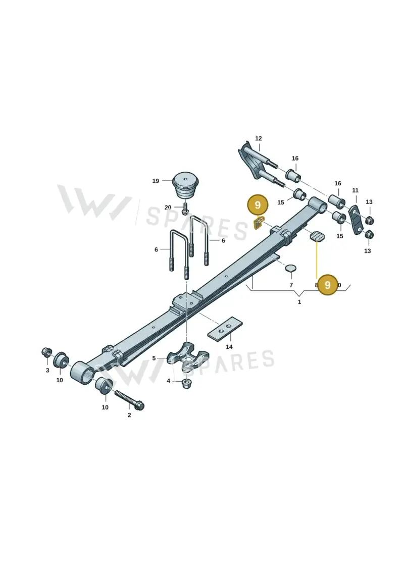 2HJ511313 — Volkswagen Amarok (2022-2025) diagram 2hb511500, position 9