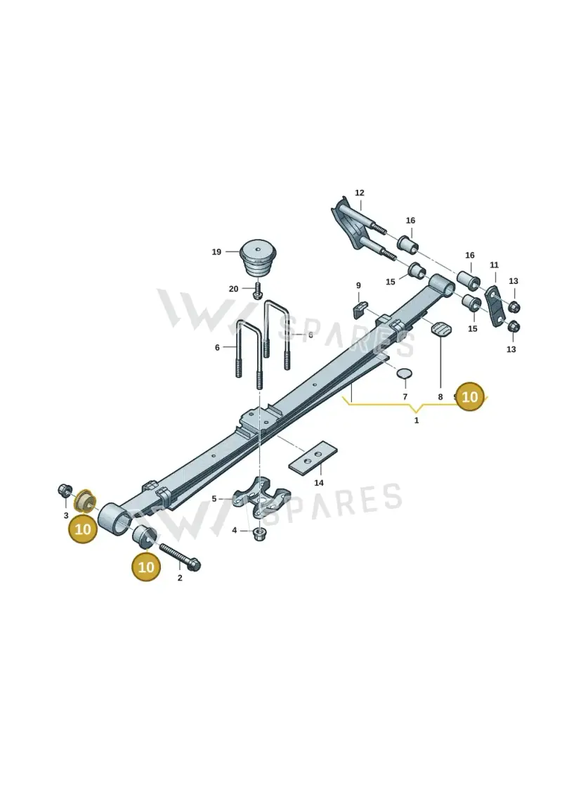 2HJ511326 — Volkswagen Amarok (2022-2025) diagram 2hb511500, position 10