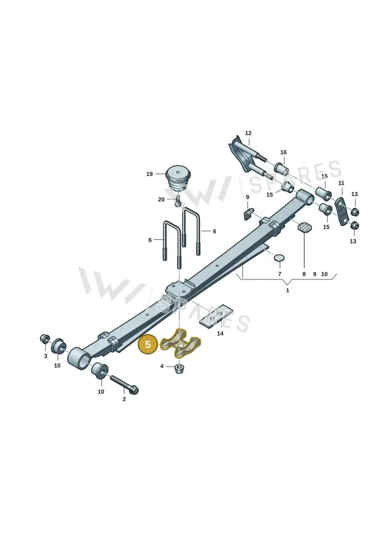 2HJ599171 — Volkswagen Amarok (2022-2025) diagram 2hb511500, position 5