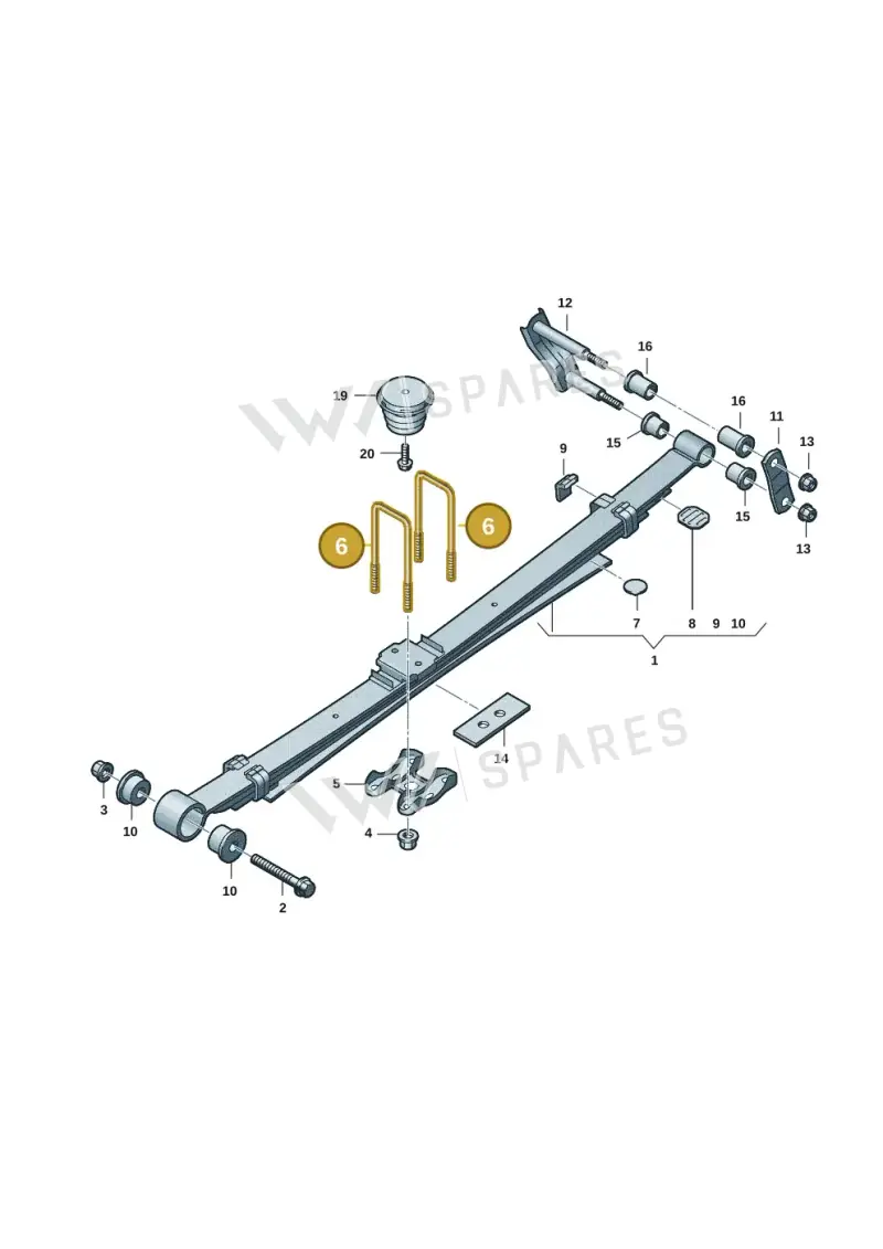 2HJ599173 — Volkswagen Amarok (2022-2025) diagram 2hb511500, position 6