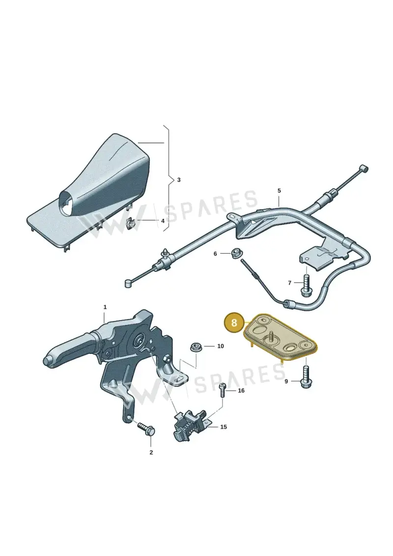 2HJ611369A — Volkswagen Amarok twin cab (2022-) diagram 2hb711000, position 8