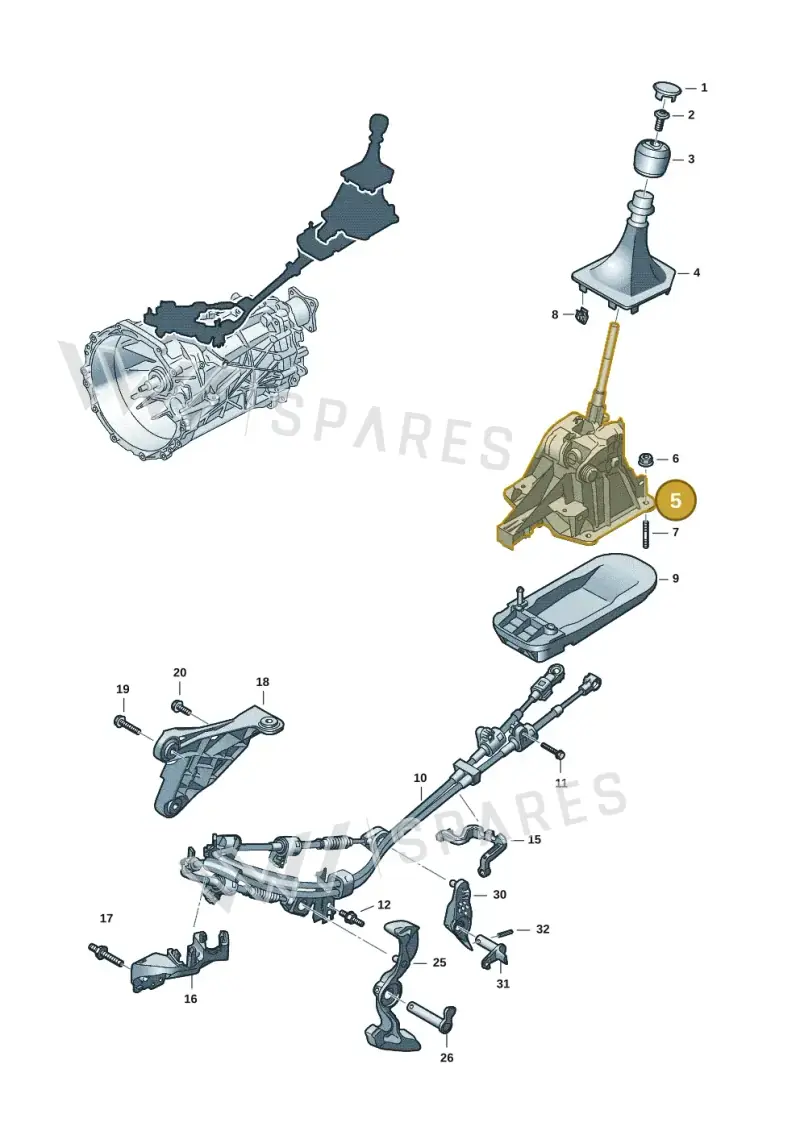2HJ711025 — Volkswagen Amarok twin cab (2022-) diagram 2hb711300, position 5