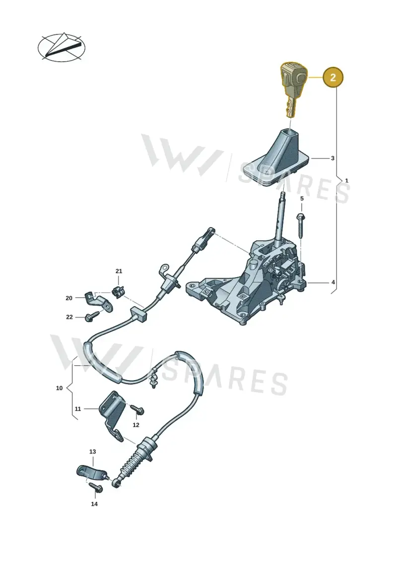 2HJ711141CAJK — Volkswagen Amarok twin cab (2022-) diagram 2hb711400, position 2