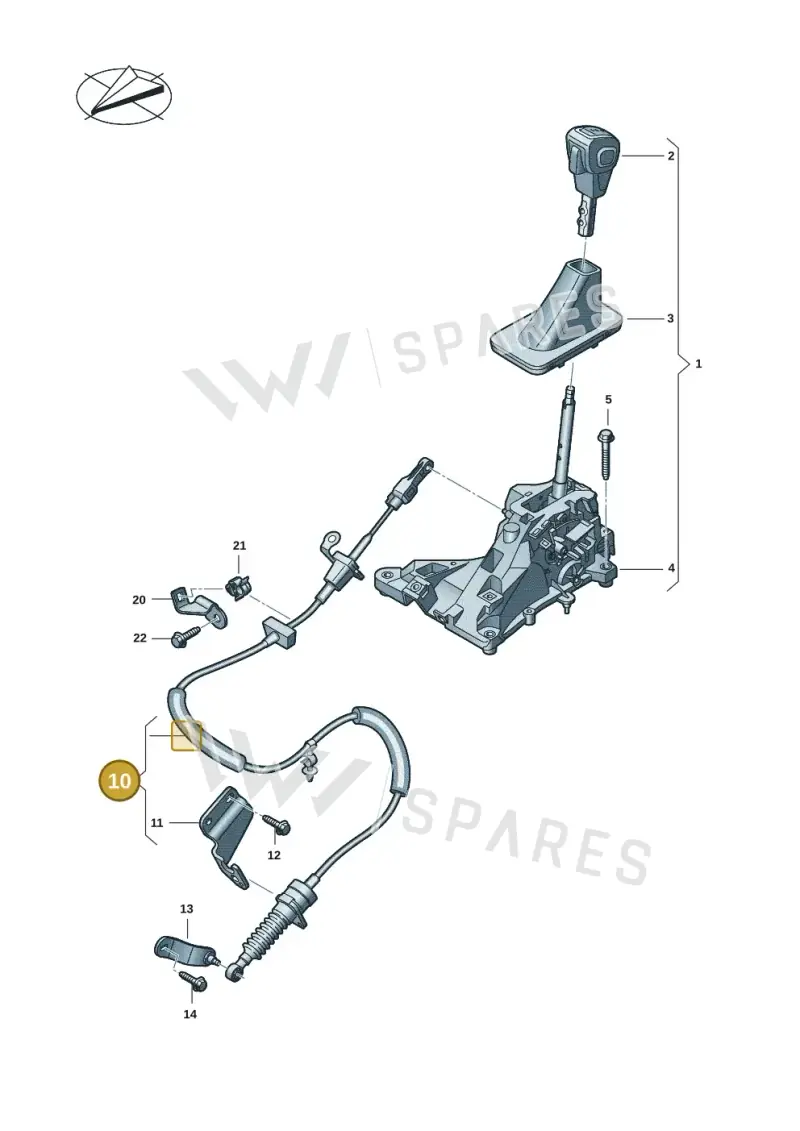 2HJ711874C — Volkswagen Amarok twin cab (2022-) diagram 2hb711400, position 10