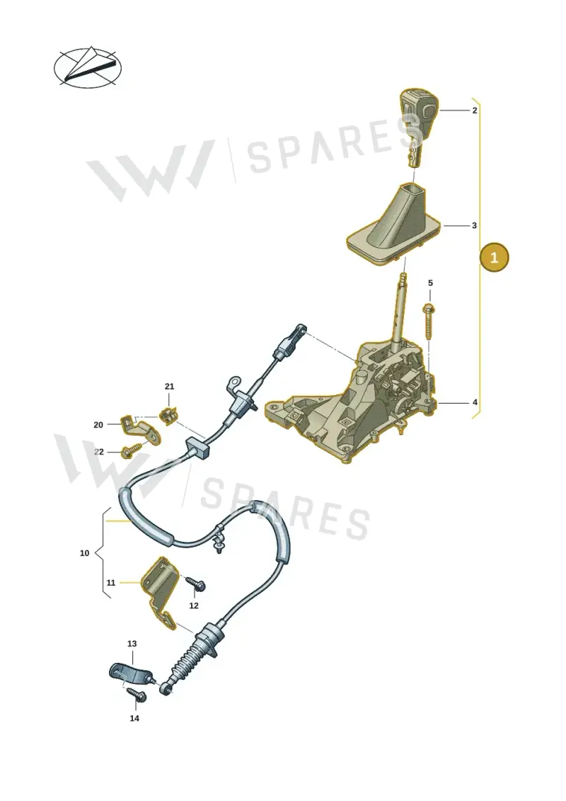 2HJ713041AGAJK — Volkswagen Amarok (2022-2025) diagram 2hb711400, position 1