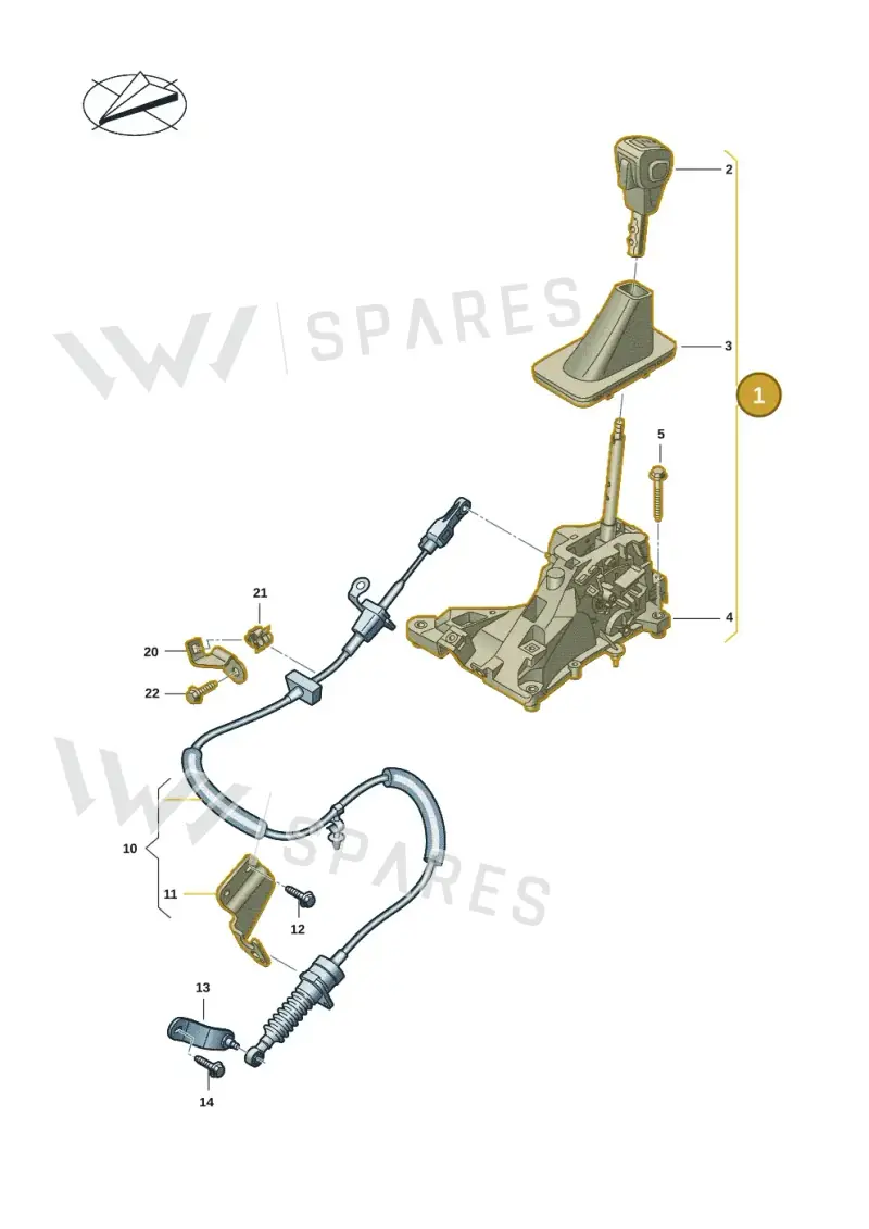 2HJ713041AKAJK — Volkswagen Amarok twin cab (2022-) diagram 2hb711400, position 1