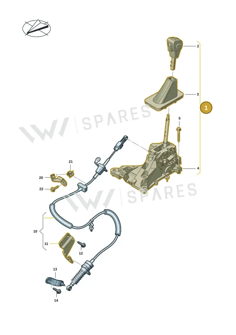 2HJ713121DAJK — Volkswagen Amarok twin cab (2022-) diagram 2hb711400, position 1