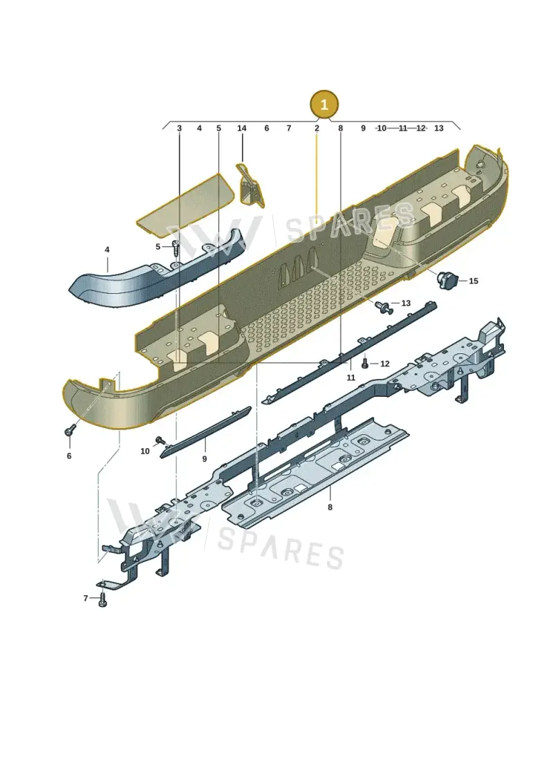 2HJ807417DLO25 — Volkswagen Amarok twin cab (2022-) diagram 2hb807060, position 1