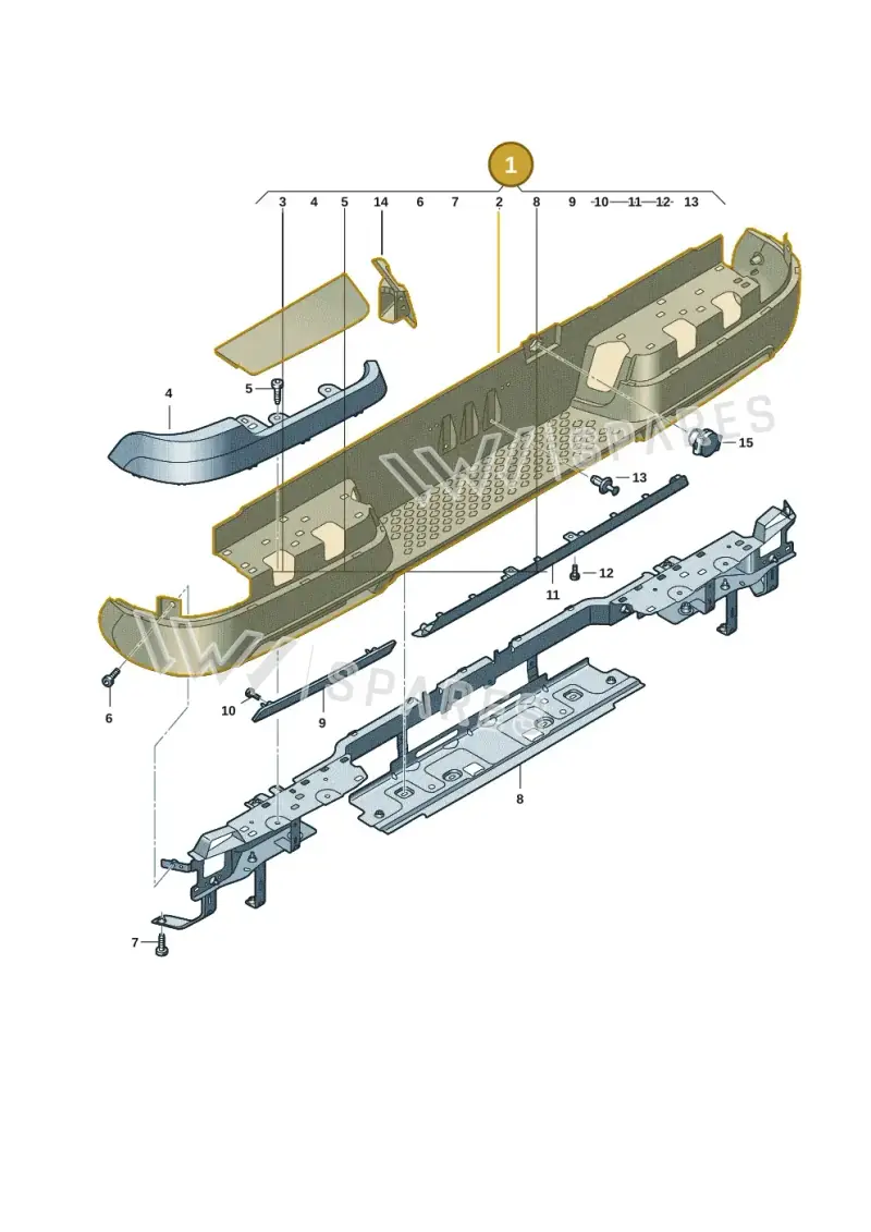 2HJ807417DMO25 — Volkswagen Amarok twin cab (2022-) diagram 2hb807060, position 1