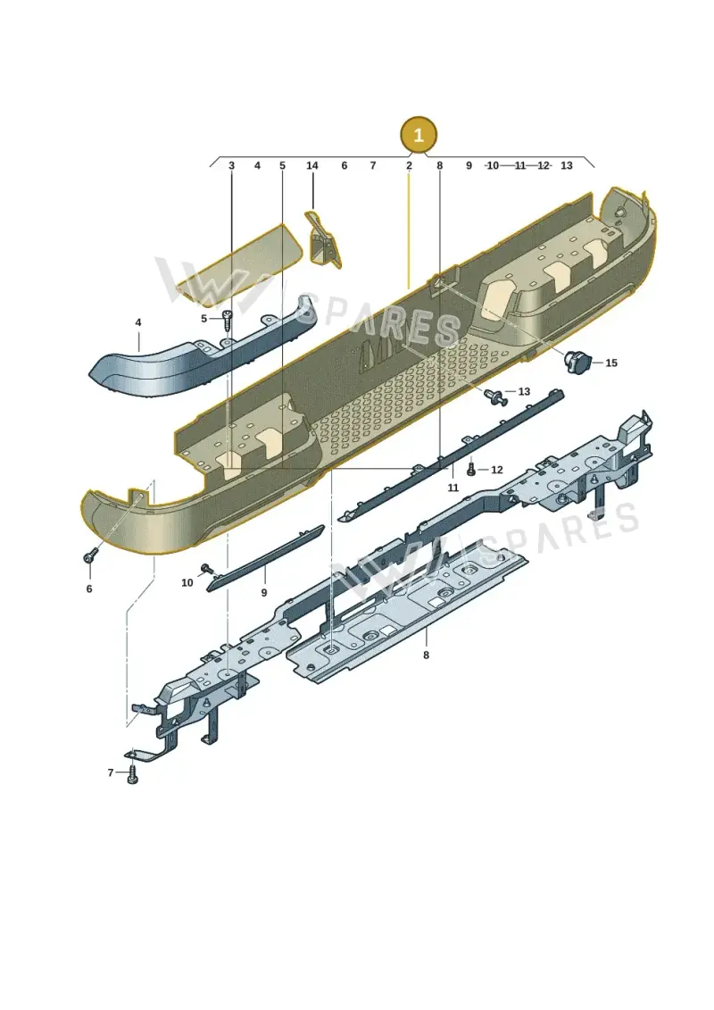2HJ807417DNO25 — Volkswagen Amarok twin cab (2022-) diagram 2hb807060, position 1