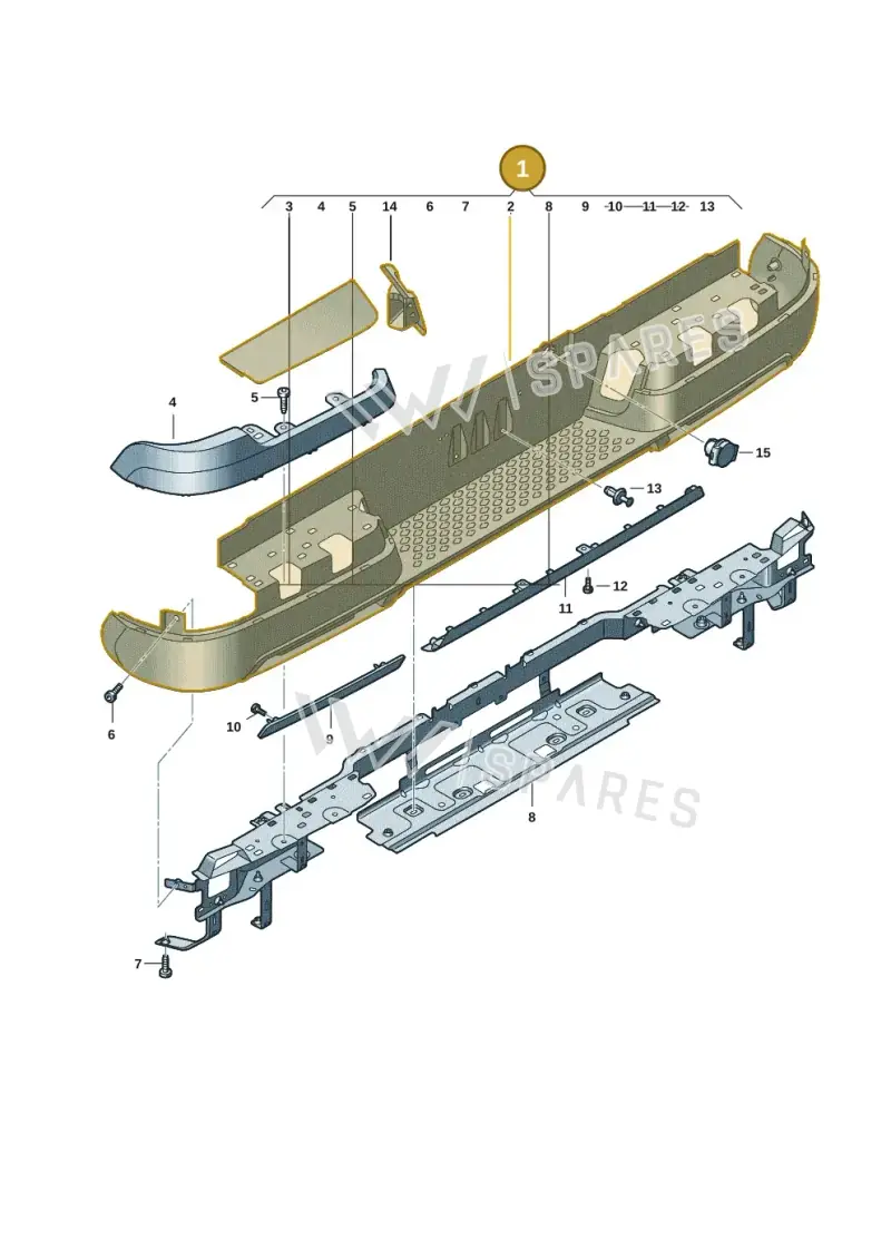 2HJ807417DP2ZZ — Volkswagen Amarok twin cab (2022-) diagram 2hb807060, position 1