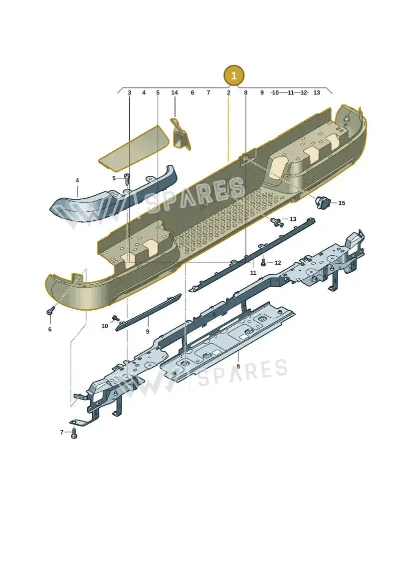 2HJ807417EA2ZZ — Volkswagen Amarok twin cab (2022-) diagram 2hb807060, position 1