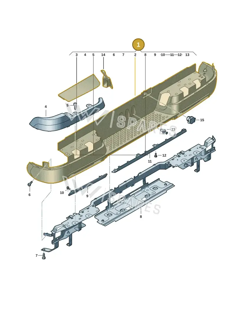 2HJ807417ECB22 — Volkswagen Amarok twin cab (2022-) diagram 2hb807060, position 1