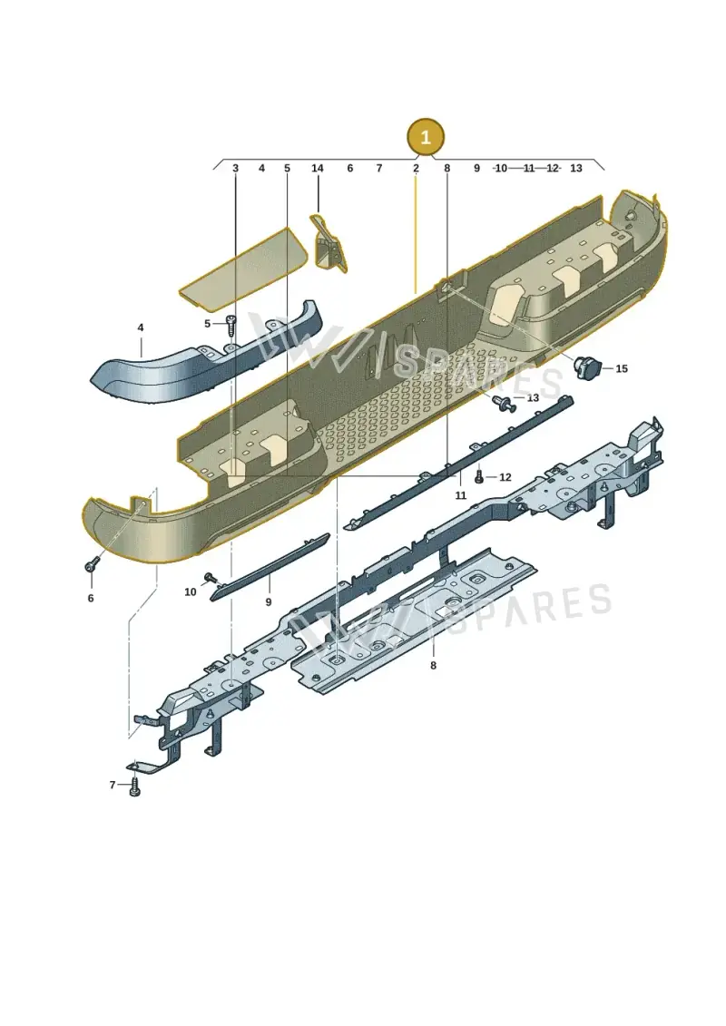 2HJ807417GEO25 — Volkswagen Amarok (2022-2025) diagram 2hb807060, position 1
