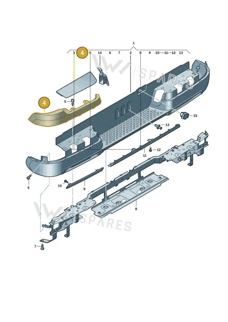 2HJ807650M — Volkswagen Amarok twin cab (2022-) diagram 2hb807060, position 4