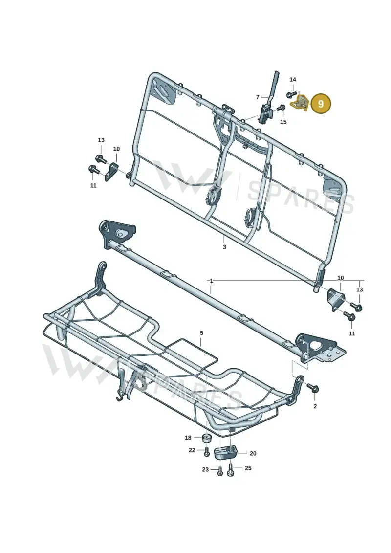 2HJ809565 — Volkswagen Amarok (2022-2025) diagram 2hb885000, position 9