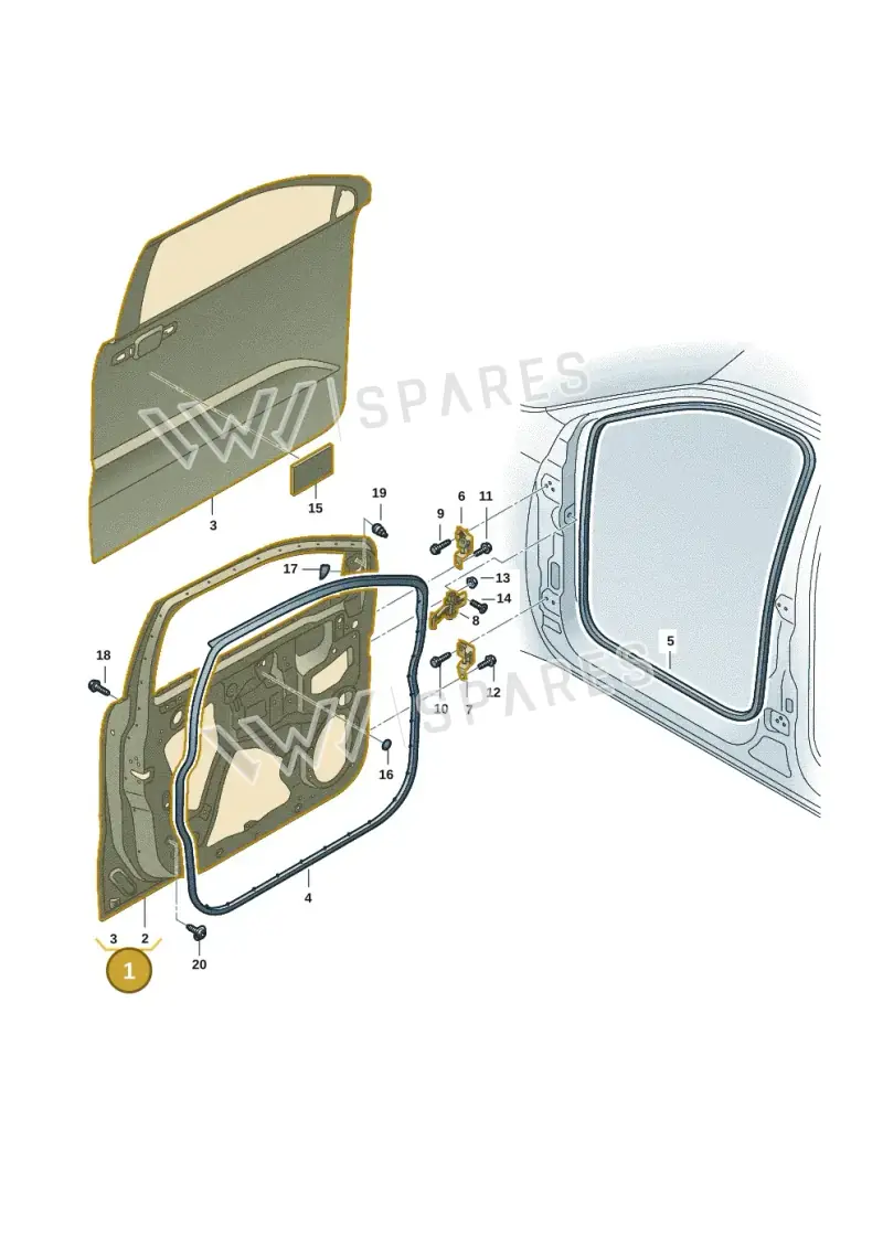 2HJ831056D — Volkswagen Amarok twin cab (2022-) diagram 2hb831000, position 1