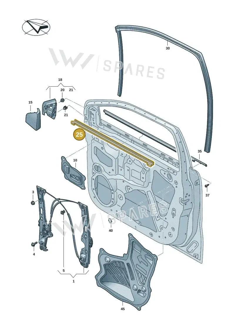 2HJ837479C — Volkswagen Amarok (2022-2025) diagram 2hb837500, position 25