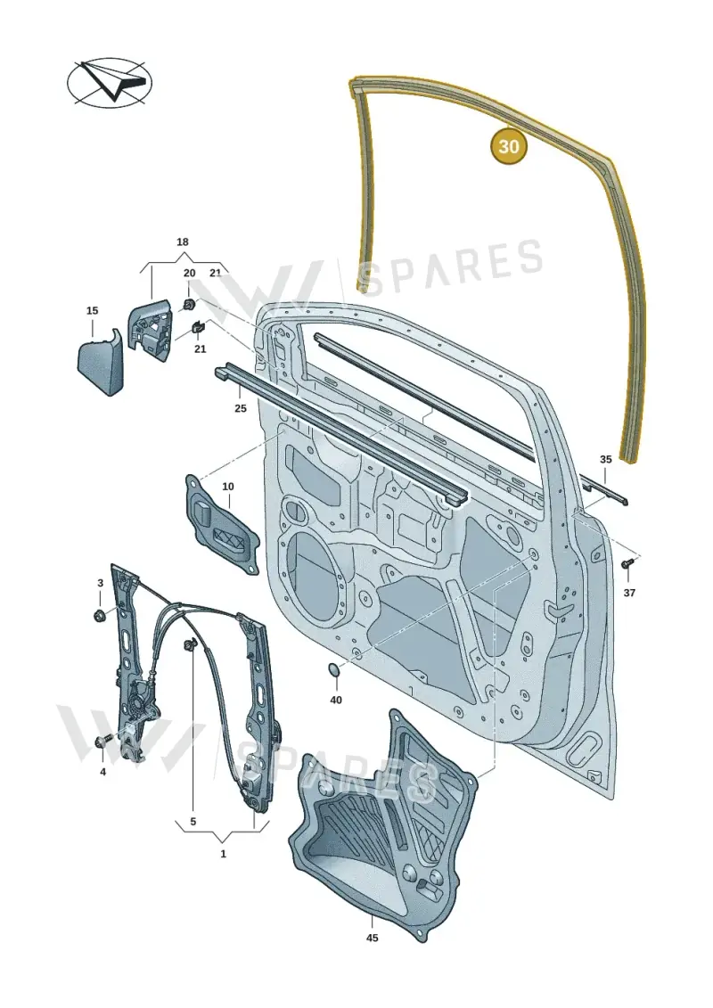 2HJ837787G — Volkswagen Amarok (2022-2025) diagram 2hb837500, position 30