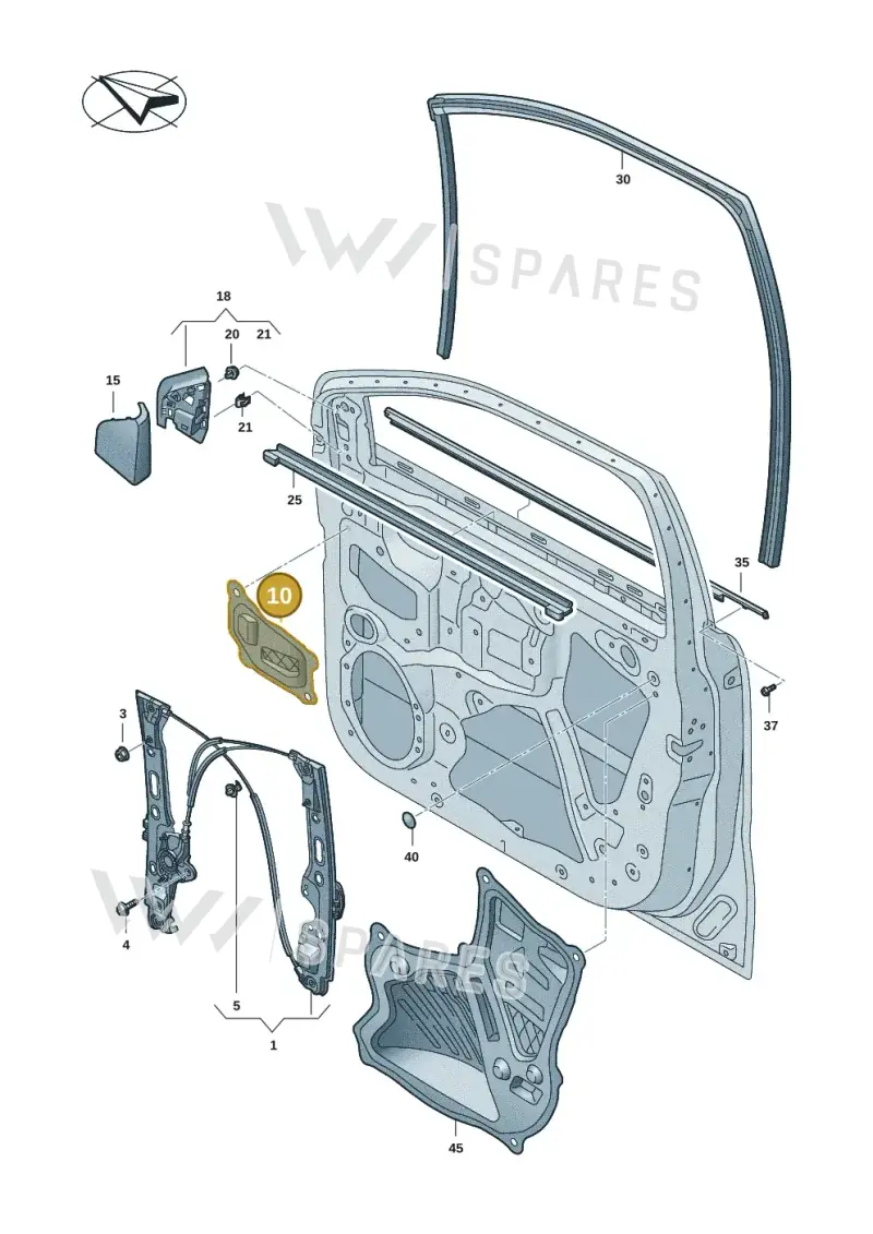 2HJ837850G — Volkswagen Amarok (2022-2025) diagram 2hb837500, position 10