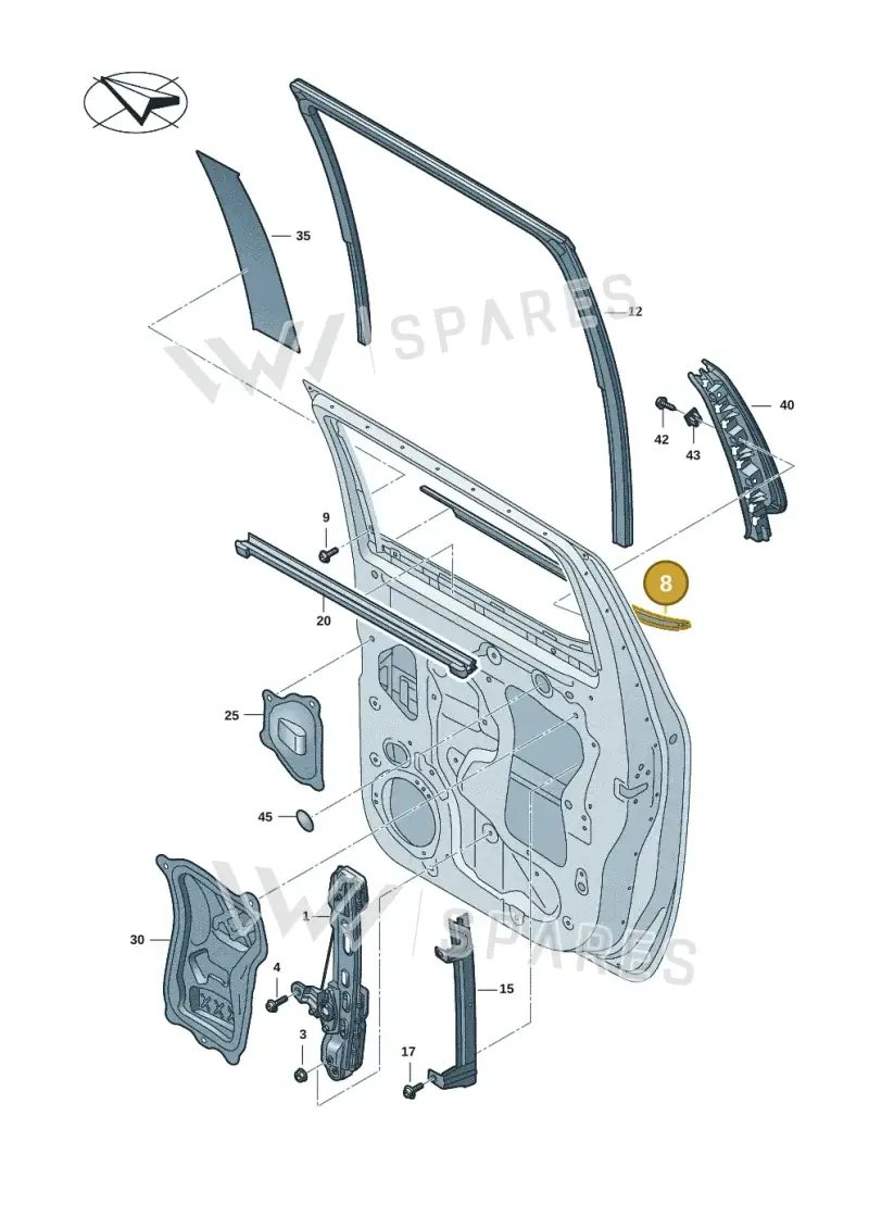 2HJ839472E — Volkswagen Amarok (2022-2025) diagram 2hb839500, position 8