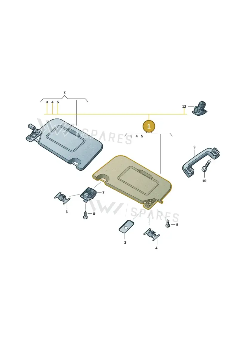 2HJ857551ES16 — Volkswagen Amarok (2022-2025) diagram 2hb857500, position 1