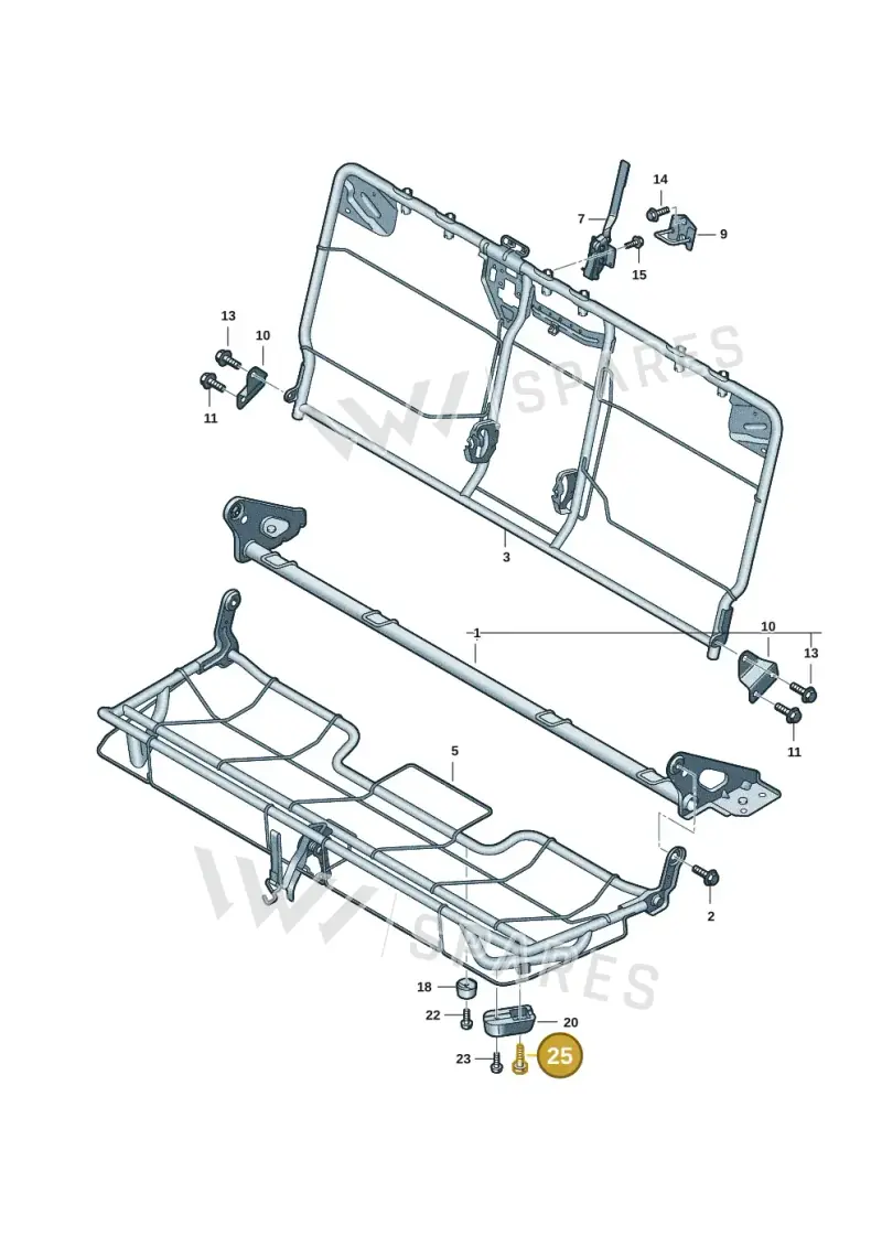 2HJ857687 — Volkswagen Amarok (2022-2025) diagram 2hb885000, position 25