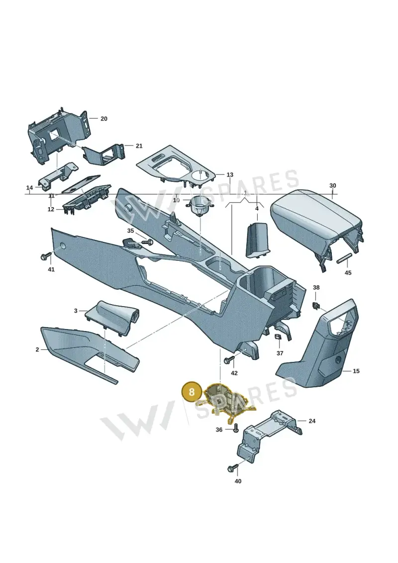 2HJ858195AR12 — Volkswagen Amarok (2022-2025) diagram 2hb863500, position 8