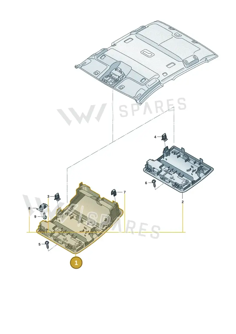 2HJ858249QR12 — Volkswagen Amarok (2022-2025) diagram 2hb867500, position 1
