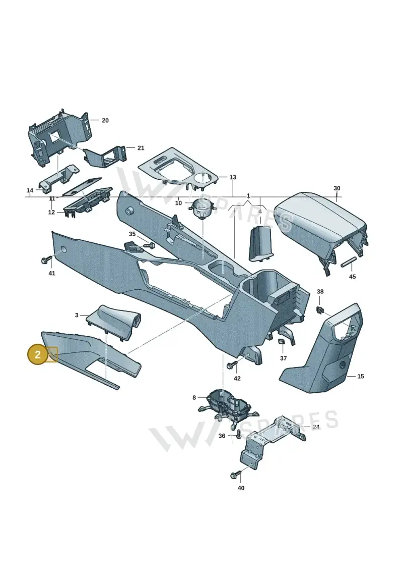 2HJ858903FAJK — Volkswagen Amarok (2022-2025) diagram 2hb863500, position 2