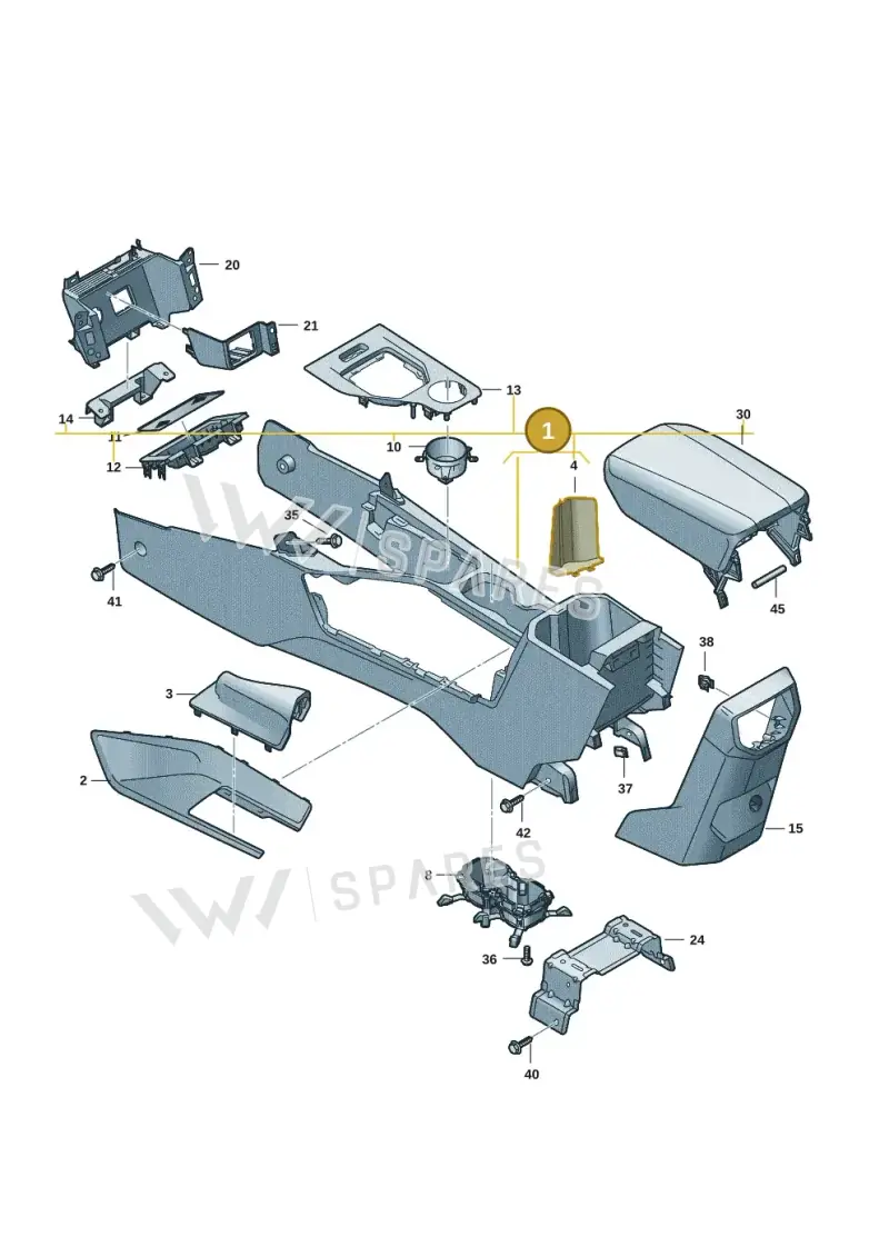 2HJ863133QR12 — Volkswagen Amarok (2022-2025) diagram 2hb863500, position 1