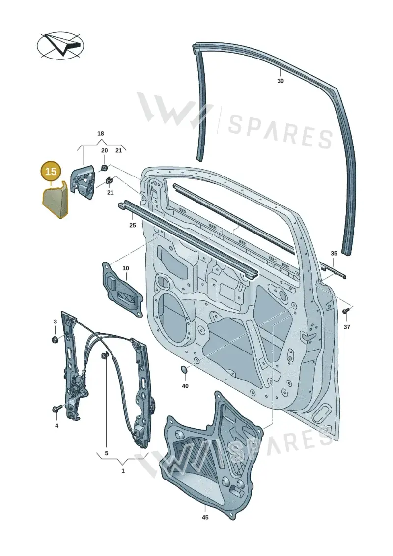 2HJ868143DR12 — Volkswagen Amarok (2022-2025) diagram 2hb837500, position 15