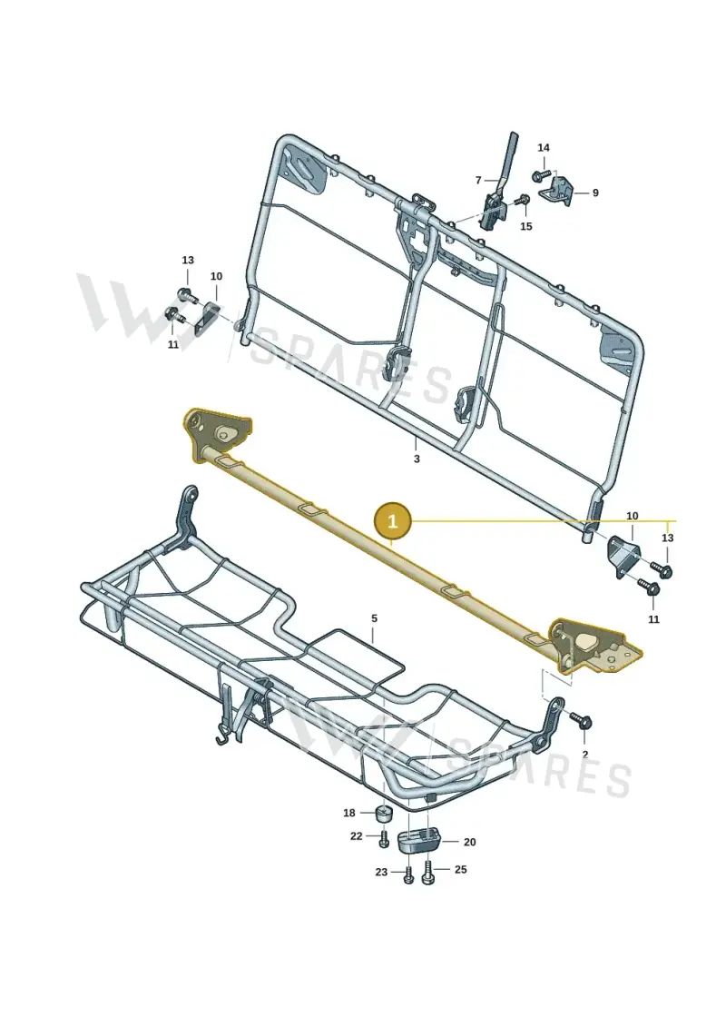 2HJ883313 — Volkswagen Amarok (2022-2025) diagram 2hb885000, position 1