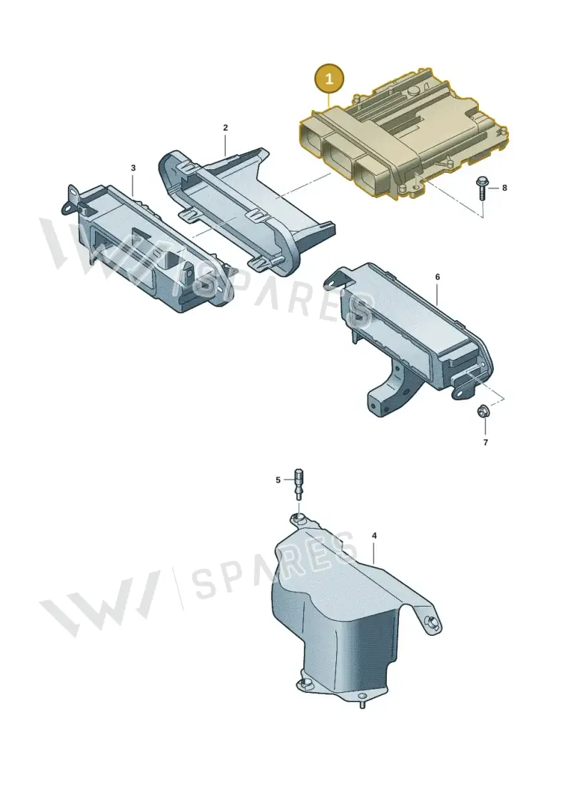 2HJ906062BA — Volkswagen Amarok (2022-2025) diagram 2hb906800, position 1