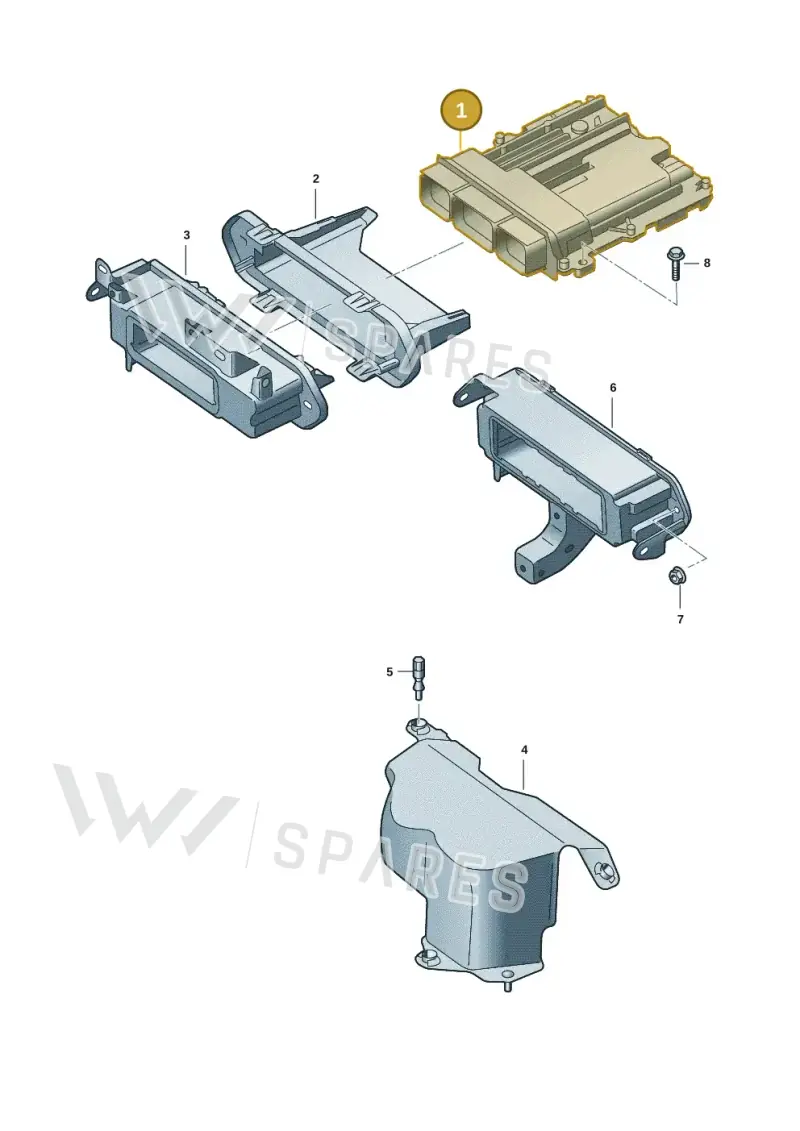 2HJ906062BC — Volkswagen Amarok (2022-2025) diagram 2hb906800, position 1