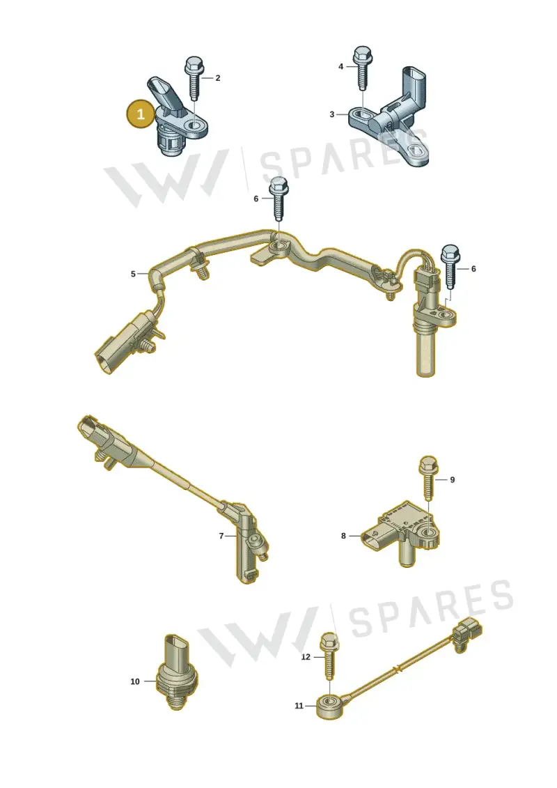 2HJ907253A — Volkswagen Amarok (2022-2025) diagram 2hb906030, position 1