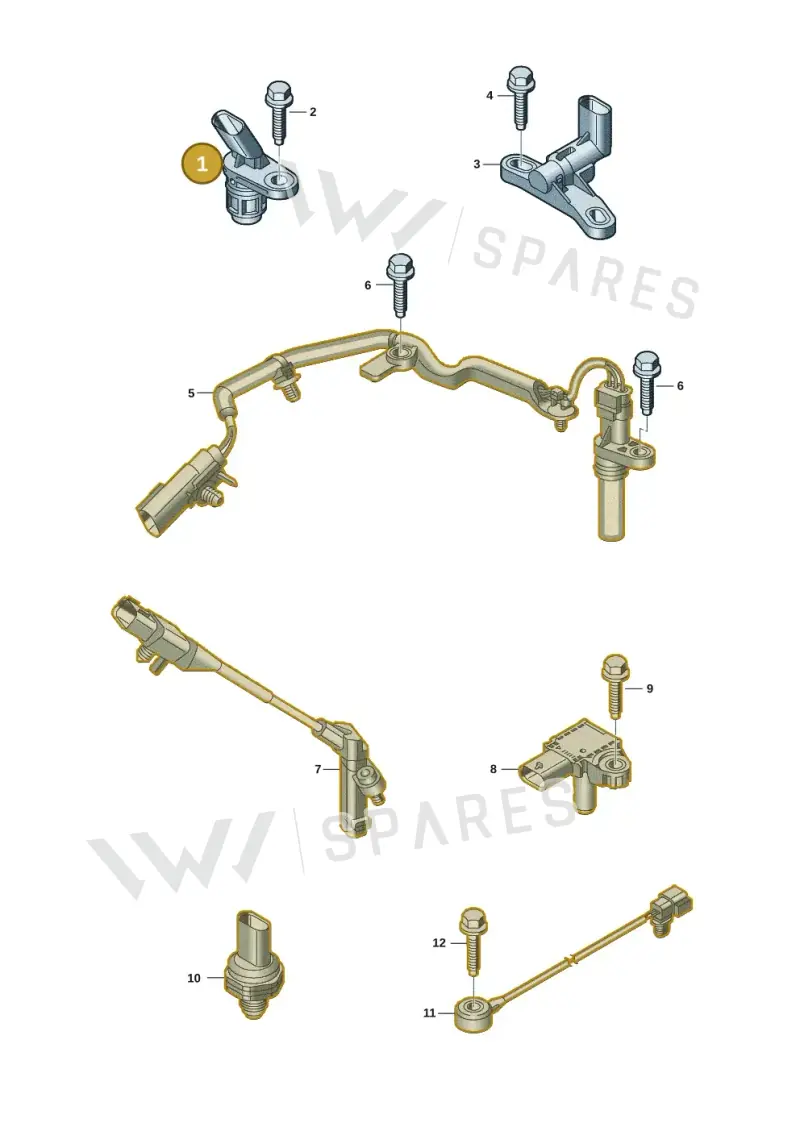 2HJ907253 — Volkswagen Amarok (2022-2025) diagram 2hb906030, position 1