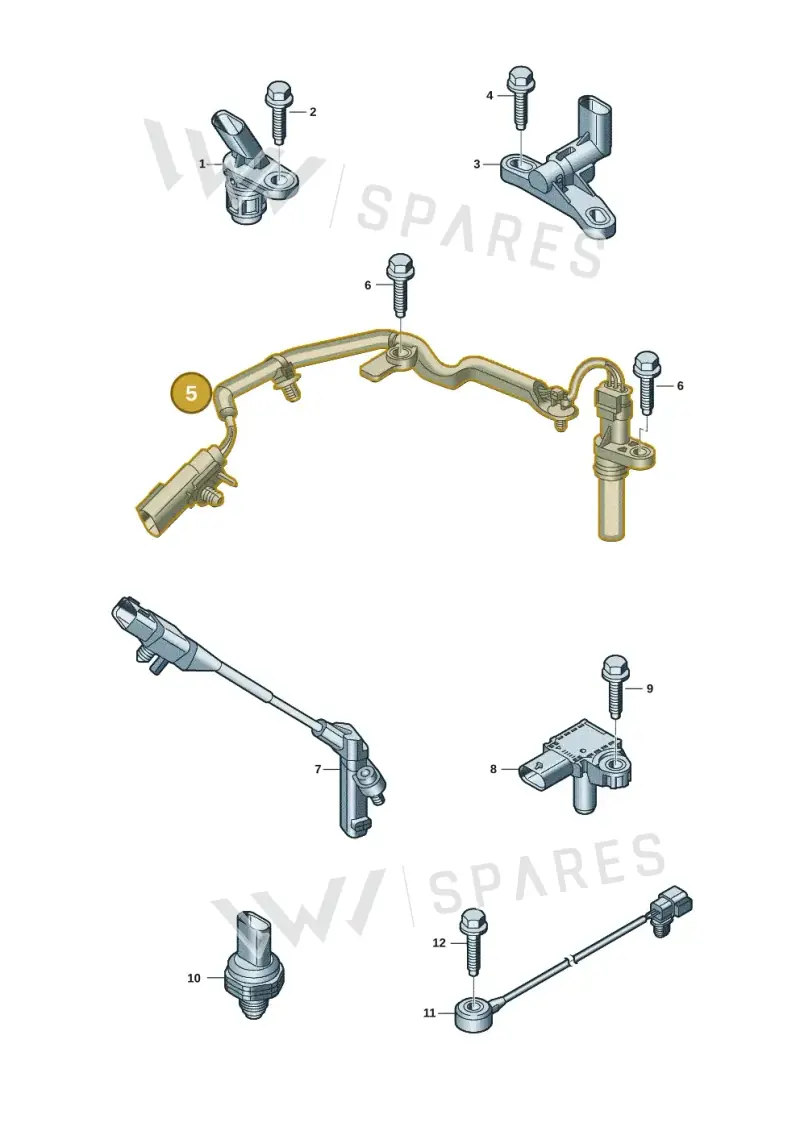 2HJ907319 — Volkswagen Amarok twin cab (2022-) diagram 2hb906030, position 5